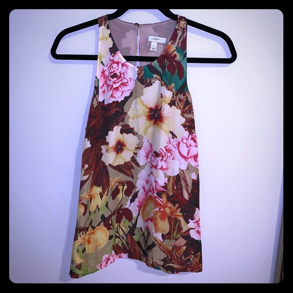 J. Crew Tops - Desert floral racer tank